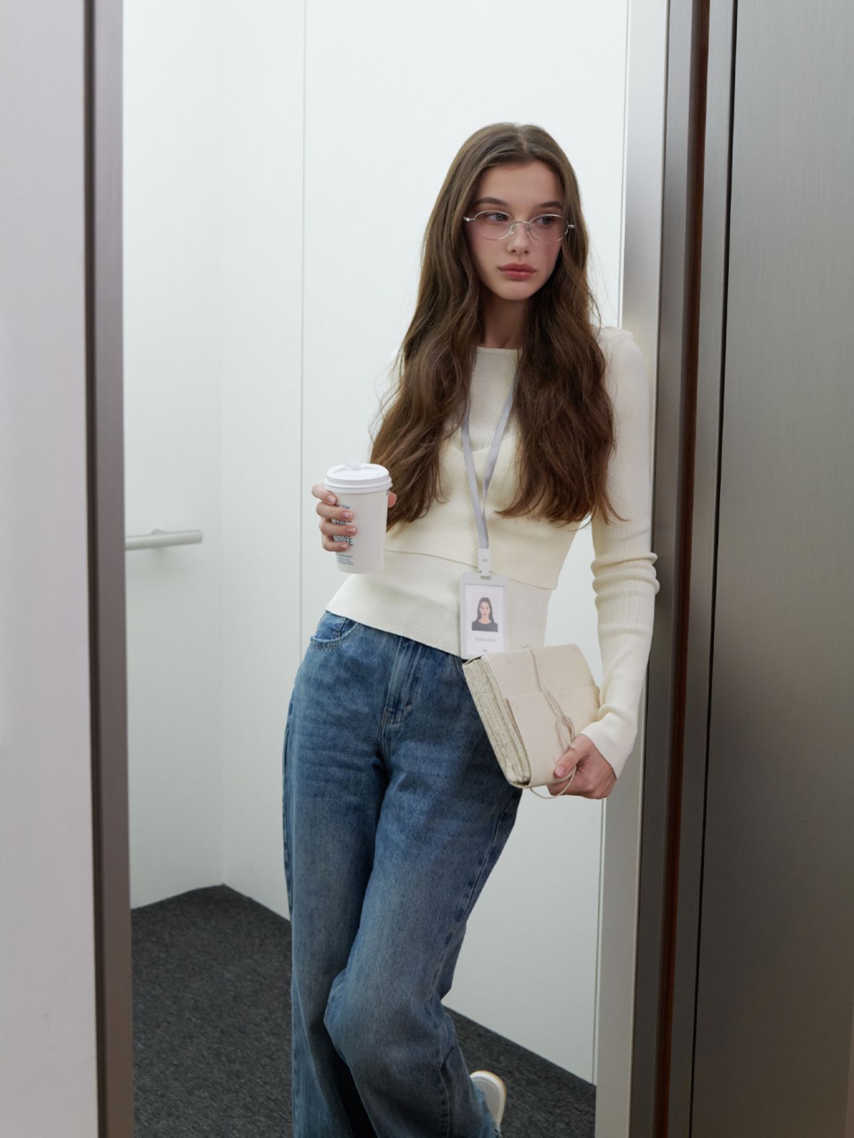 리엘(RE L) Villa bustier knit_2piece (ivory)