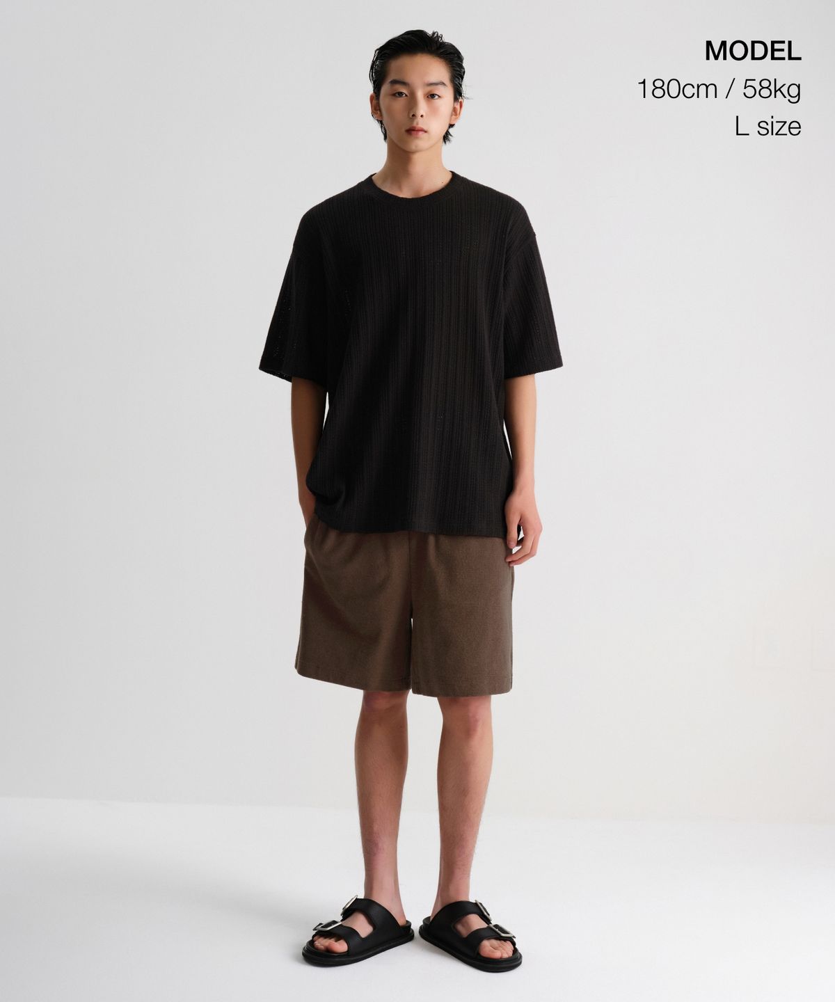 무신사 스탠다드(MUSINSA STANDARD) 테리 클로스 복서 핏 쇼츠 [브라운]