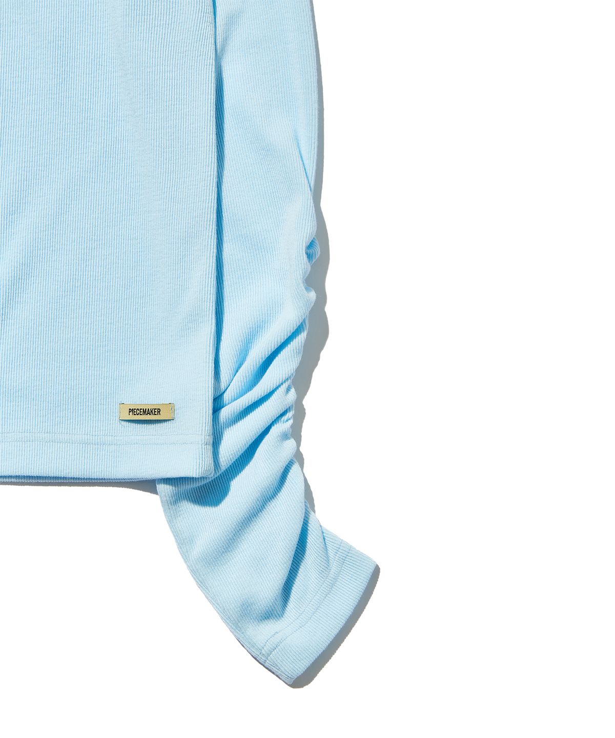 피스메이커(PIECE MAKER) LAYERED SLIM ROUND CARDIGAN (SKY BLUE)