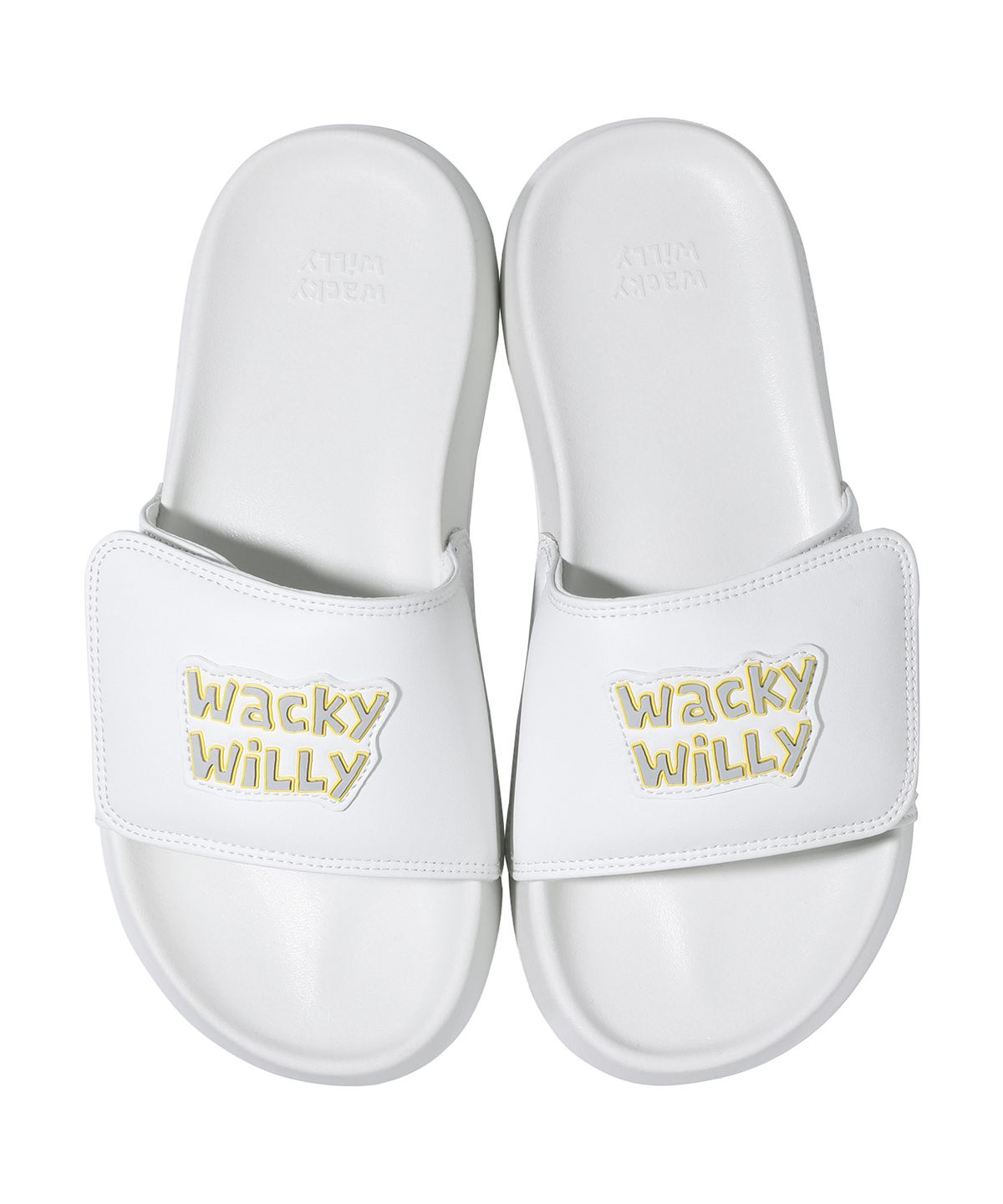 와키윌리(WACKY WILLY) [25SS] 벨크로 슬라이드 화이트