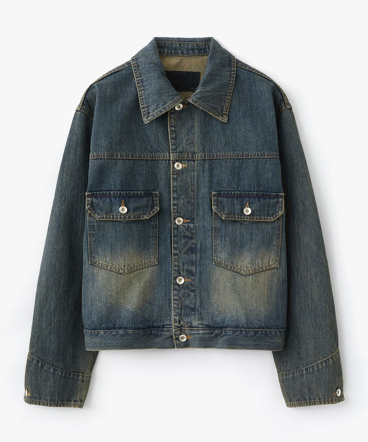 르마드(LEMARD) 투포켓 워싱 데님 자켓 - VINTAGE INDIGO