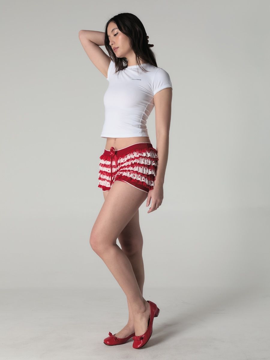 MUSINSA | GLOWNY COCO DOT BLOOMER SHORTS (RED)