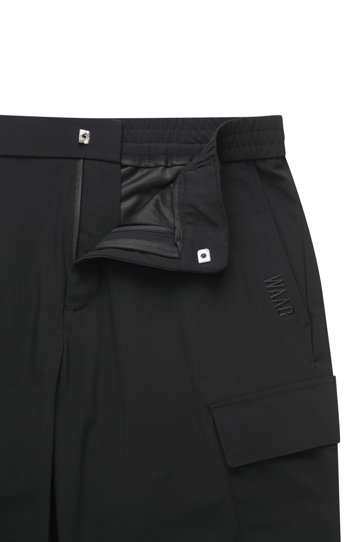 왁(WAAC) Men Tricot Cargo Jogger Pants (FLEX)_WMPNM25201BKX