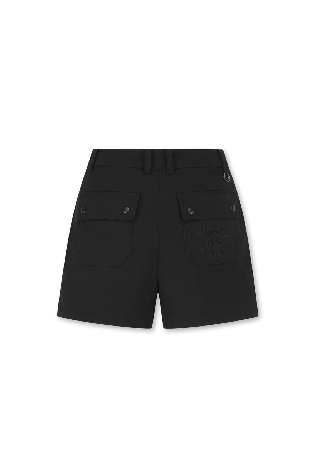 왁(WAAC) Women Big Pocket Shorts_WWPNM25205BKX