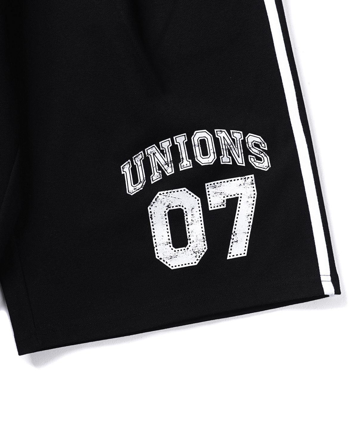 가까이 유니언즈(GAKKAI UNIONS) 투 라인 올드스쿨 버뮤다 쇼츠 블랙