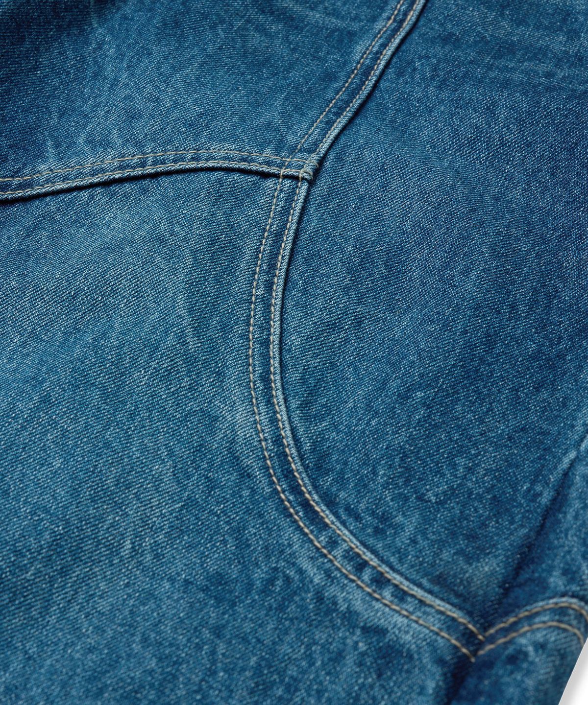 브라운브레스(BROWNBREATH) W WASHED STUD DENIM PANTS - BLUE