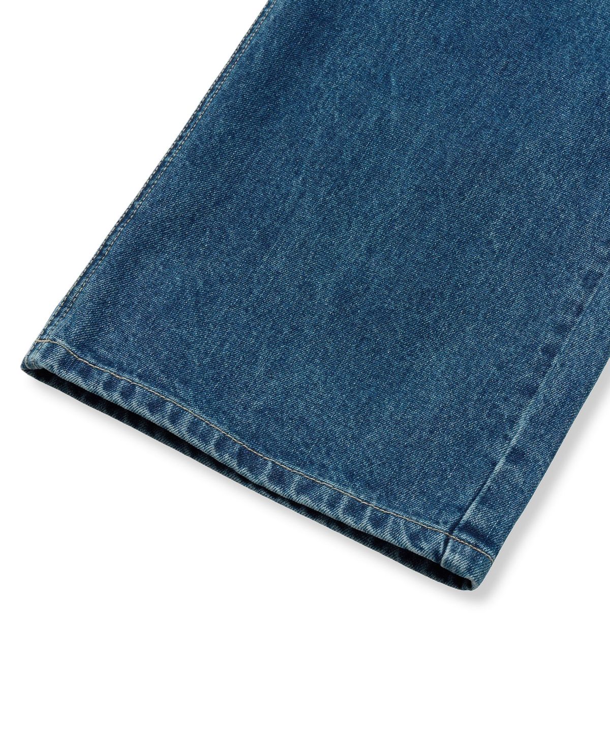 브라운브레스(BROWNBREATH) W WASHED STUD DENIM PANTS - BLUE