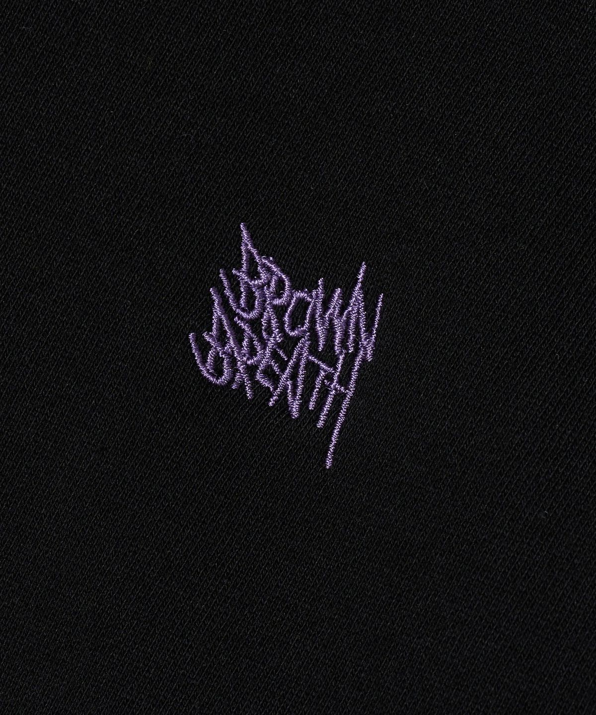 브라운브레스(BROWNBREATH) W BUBBLE TAG HOODIE - BLACK