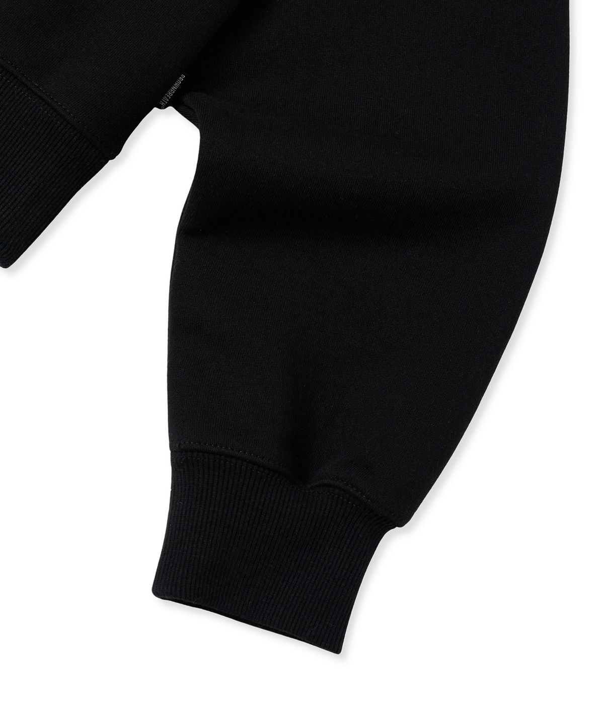 브라운브레스(BROWNBREATH) W BUBBLE TAG HOODIE - BLACK