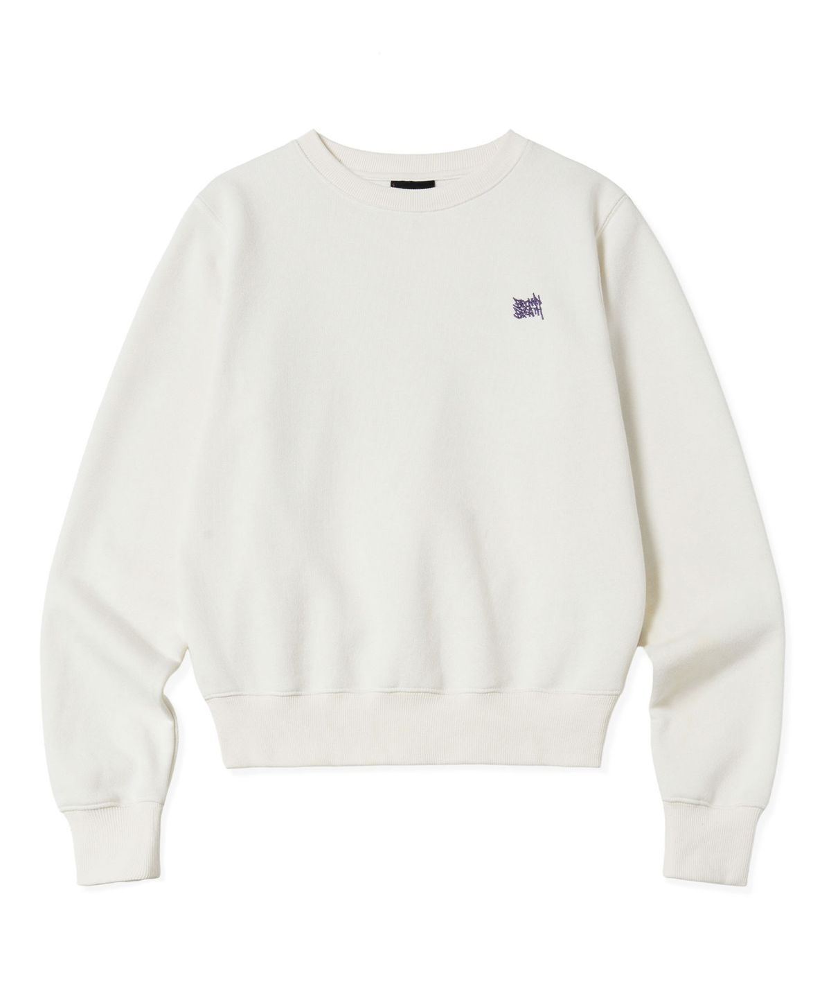 브라운브레스(BROWNBREATH) W AURORA TAG CREWNECK - IVORY