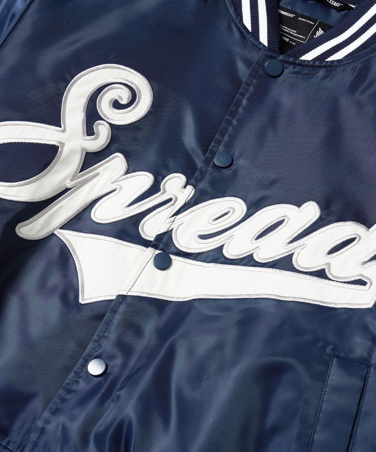 브라운브레스(BROWNBREATH) W BASEBALL PADDING JACKET - NAVY