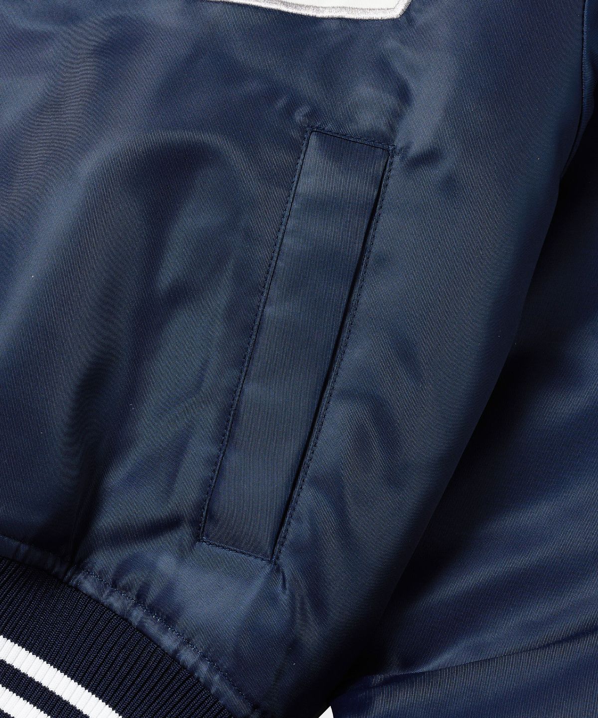 브라운브레스(BROWNBREATH) W BASEBALL PADDING JACKET - NAVY