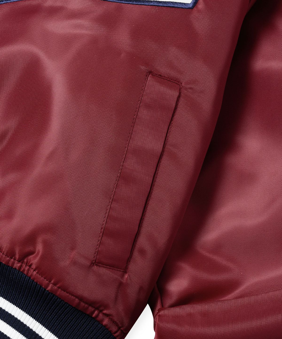 브라운브레스(BROWNBREATH) W BASEBALL PADDING JACKET - BURGUNDY