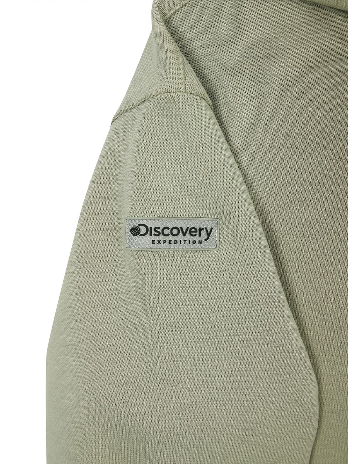 디스커버리 키즈(DISCOVERY KIDS) 키즈 에센셜 스몰로고 트레이닝 후드티셔츠 (N/KHAKI)