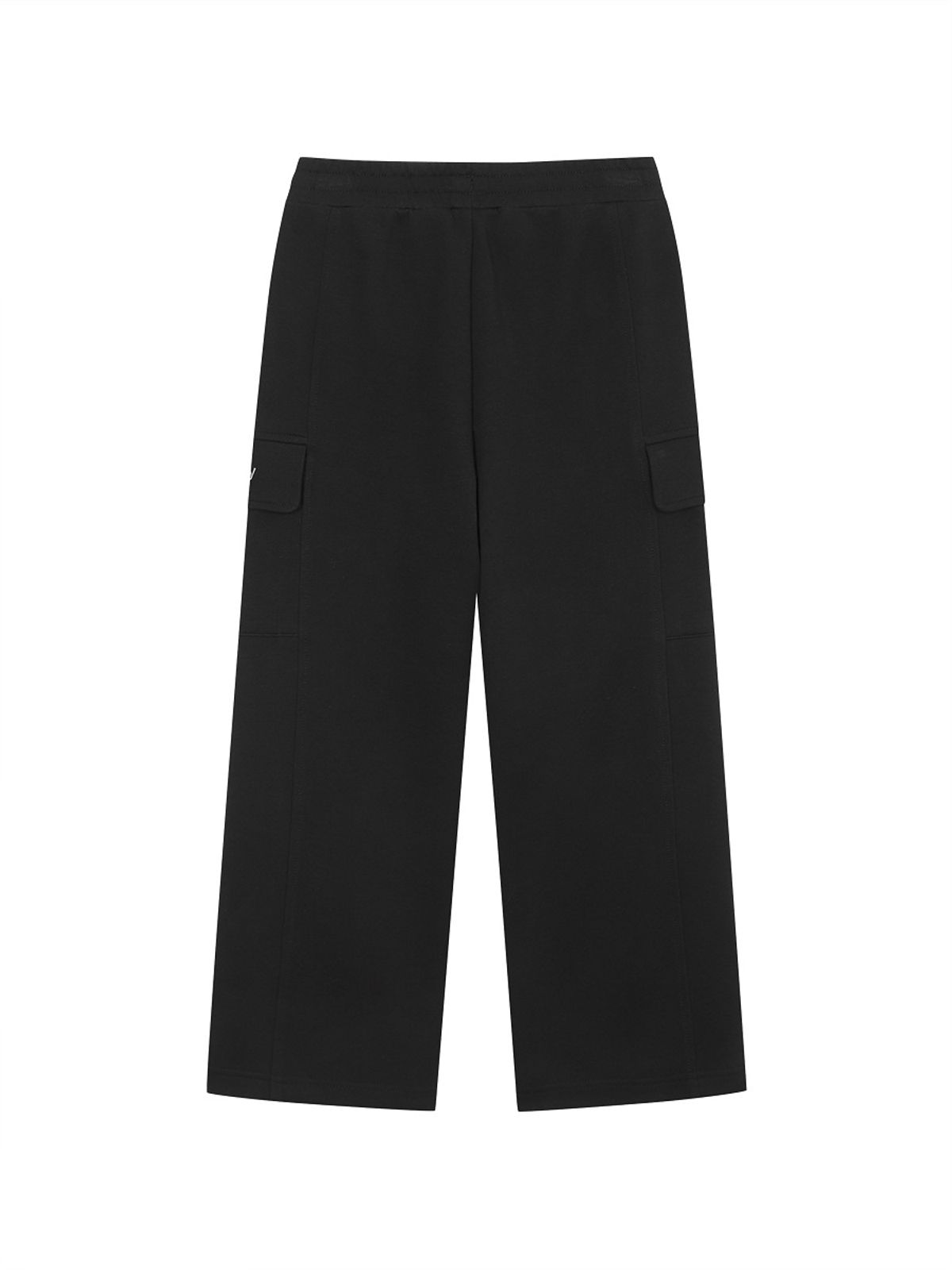 디스커버리 키즈(DISCOVERY KIDS) 키즈 에센셜 트레이닝 아웃포켓 스트레이트 팬츠 (BLACK)