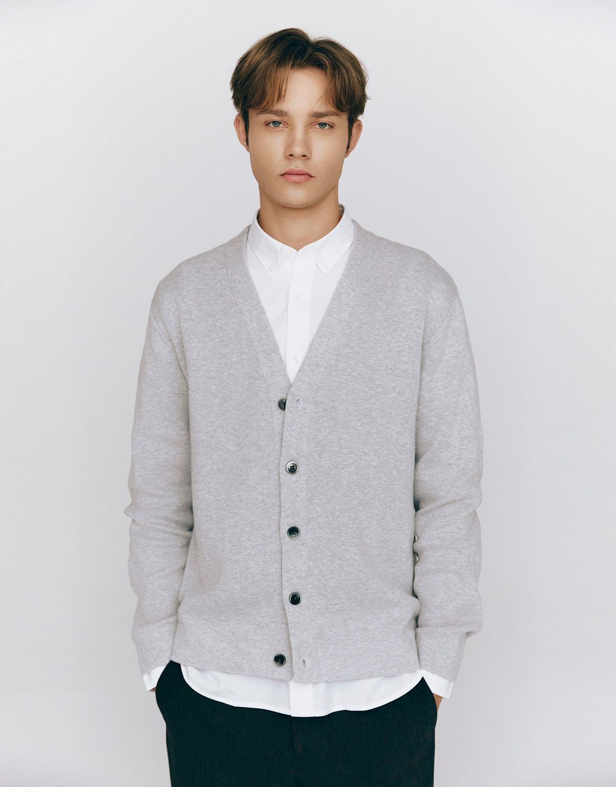 지오다노(GIORDANO) 브이넥 가디건(12GG) 055506 [3color]