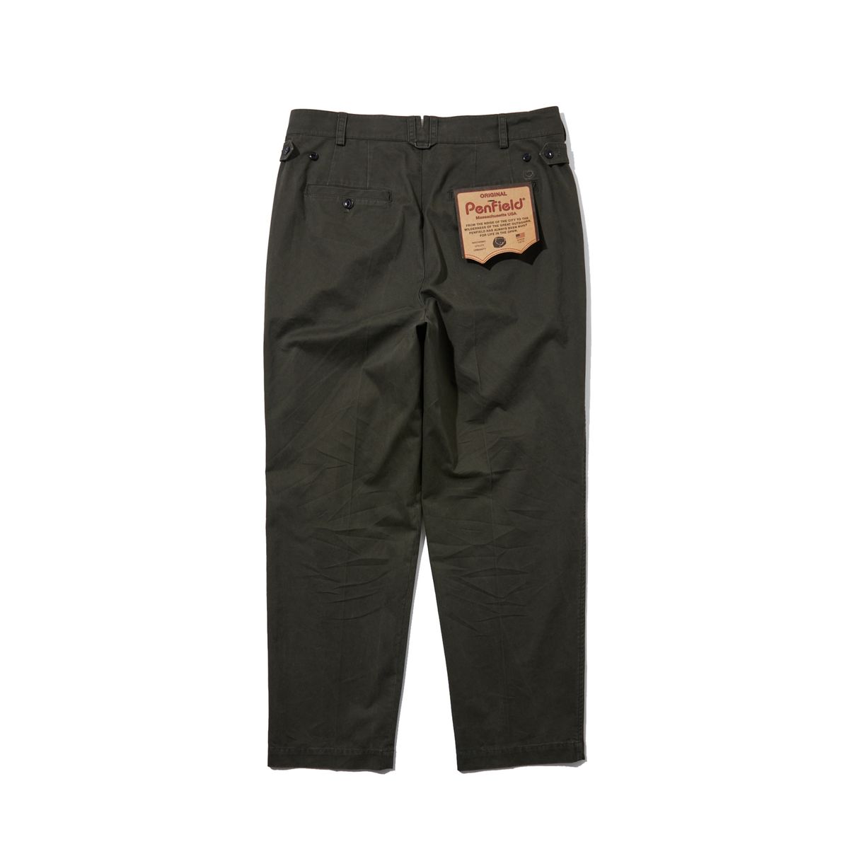 펜필드(PENFIELD) 페이디드 투턱 코튼 치노 올리브_FR1WP21U