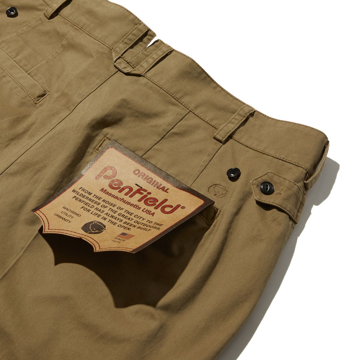 펜필드(PENFIELD) 페이디드 투턱 코튼 치노 베이지_FR1WP20U