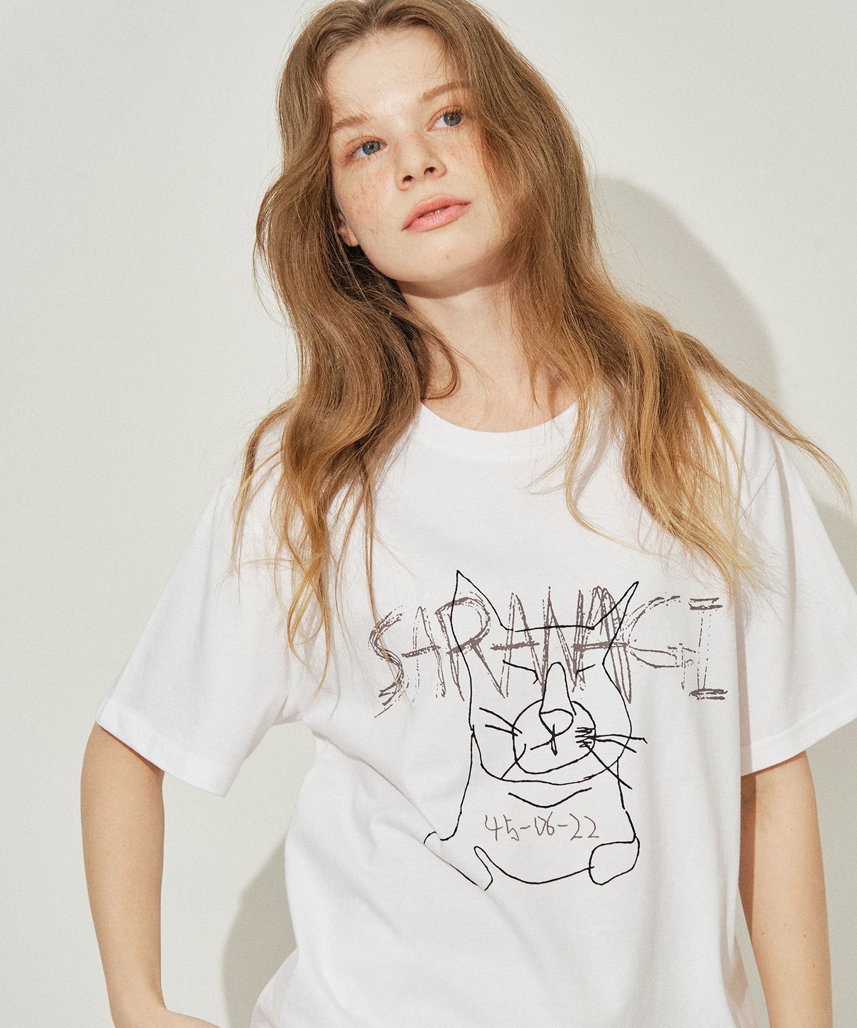 사라나기(SARANAGI) SE0536-T-SHIRT(white)