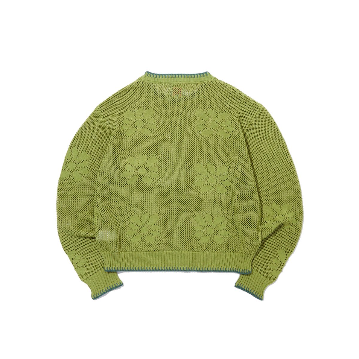 펜필드(PENFIELD) 플라워패턴 롱슬리브 니트 가디건 그린_FR2KJ03U