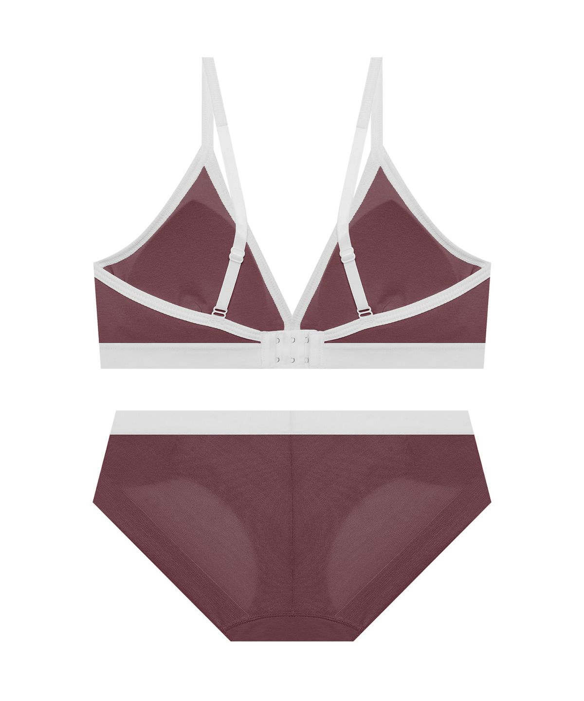 코데즈컴바인 이너웨어(CODES COMBINE INNERWEAR) 비쥬 브라렛 햄팬티세트_레드바이올렛