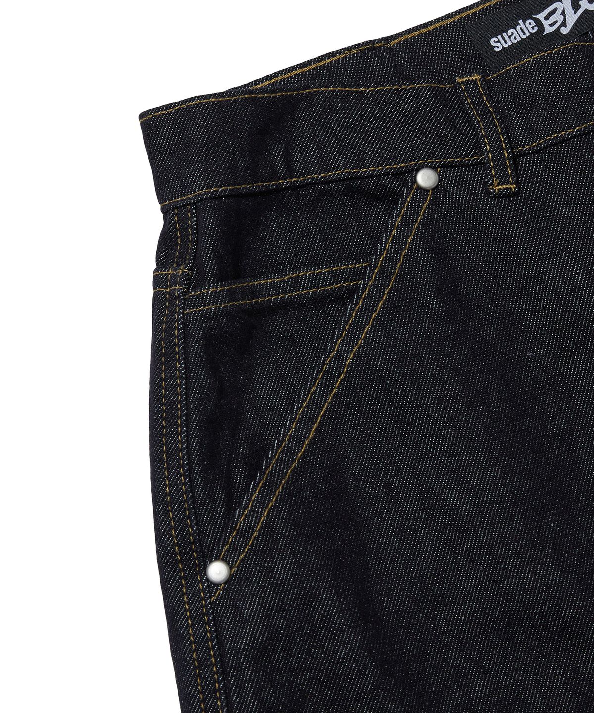 스웨이드(SUADE) CARPENTER DENIM SHORTS [RAW INDIGO]
