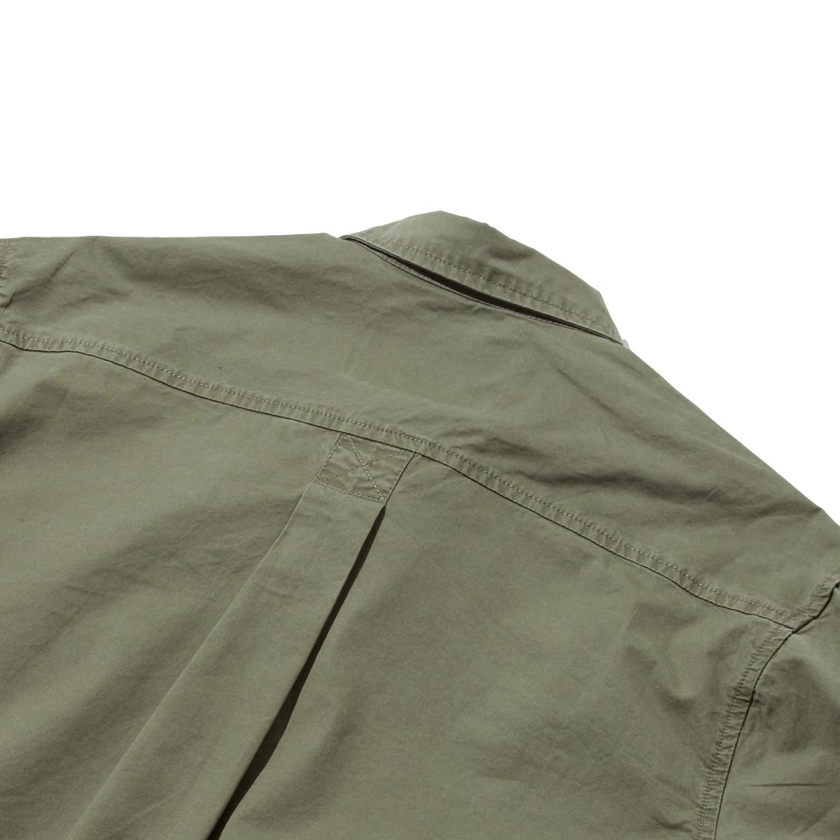 펜필드(PENFIELD) 페이디드 코튼 버튼 다운 셔츠 올리브_FR1WR12U