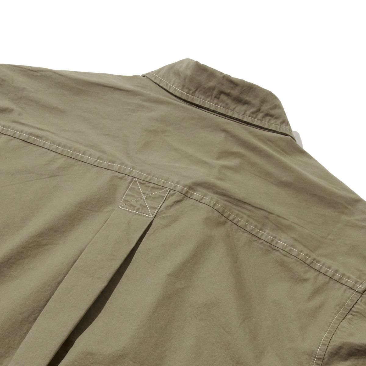 펜필드(PENFIELD) 페이디드 코튼 버튼 다운 셔츠 베이지_FR1WR11U