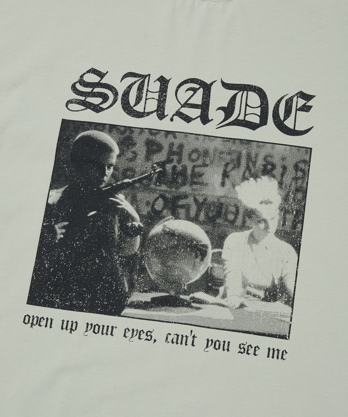 스웨이드(SUADE) CRACK PRINTED TEE [IVORY]