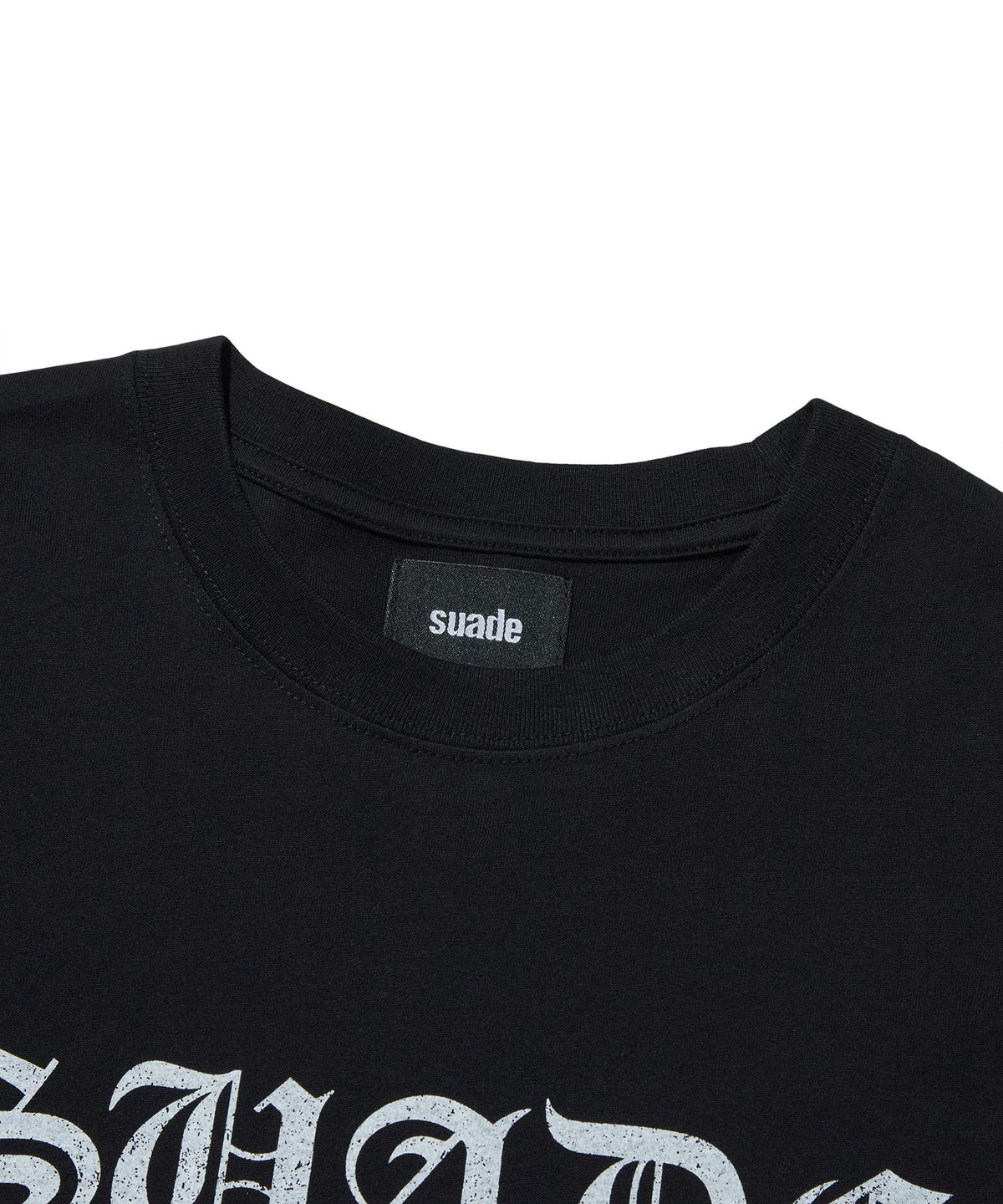 스웨이드(SUADE) CRACK PRINTED TEE [BLACK]