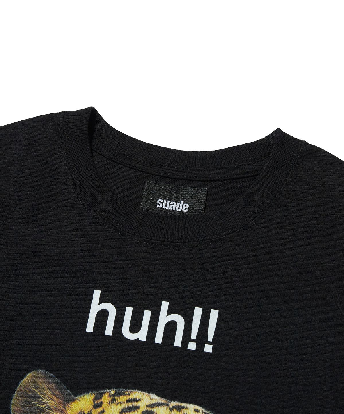 스웨이드(SUADE) HUH!! LEOPARD TEE [BLACK]