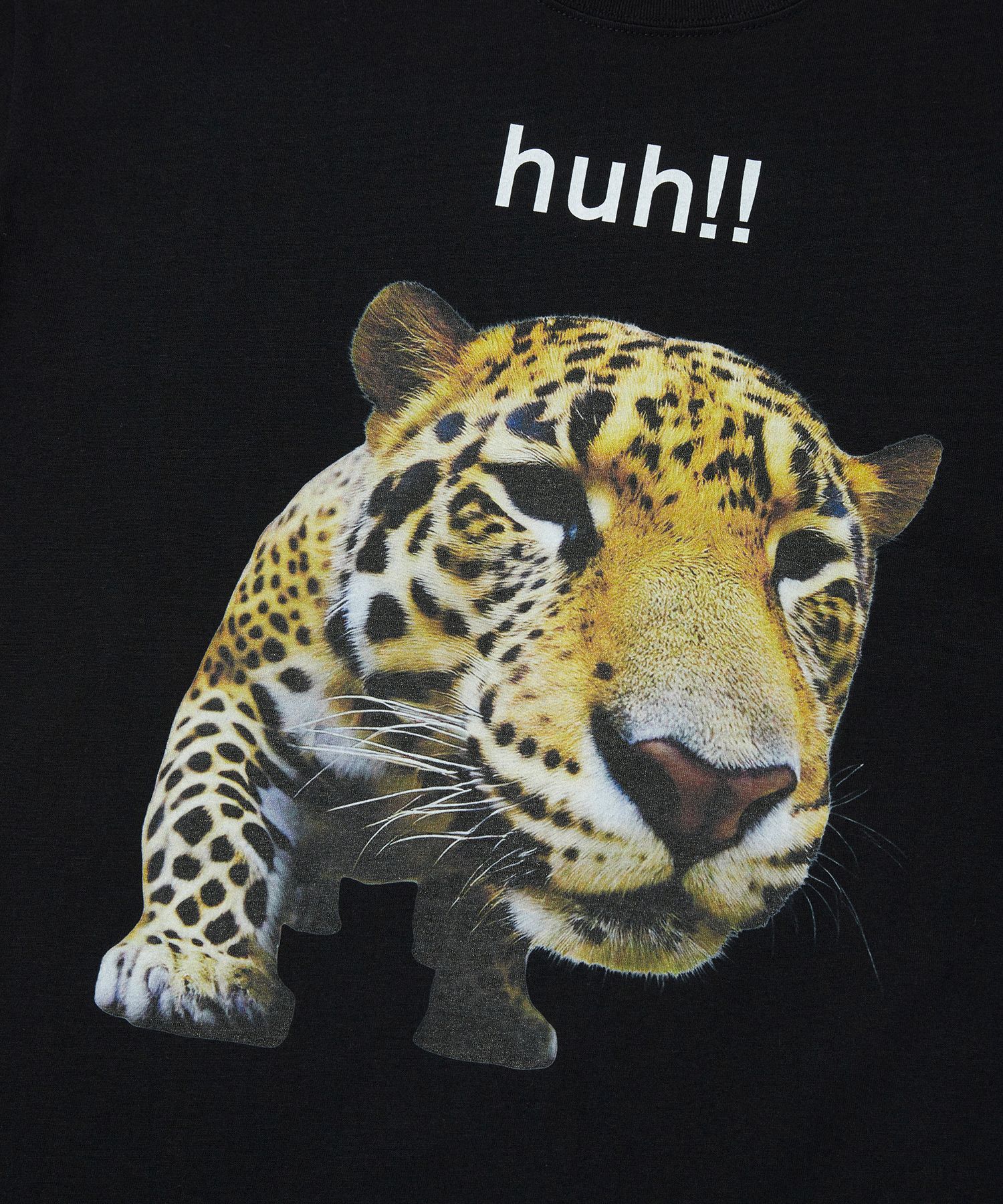 MUSINSA | SUADE HUH!! LEOPARD TEE [BLACK]