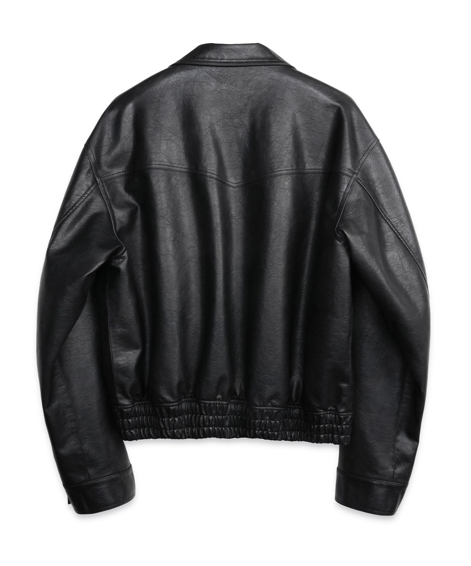 Musinsa Doff jasonレザーシップジャケット DOFF JASON】Overfit lambskin single jacket ☆正規品