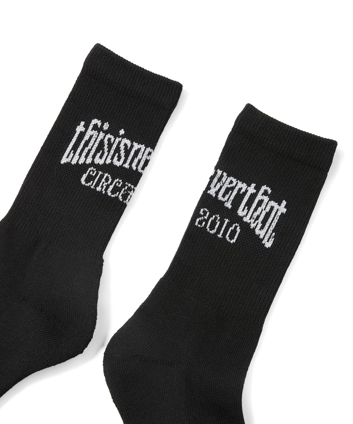 디스이즈네버댓(THISISNEVERTHAT) RS-Logo Socks Black