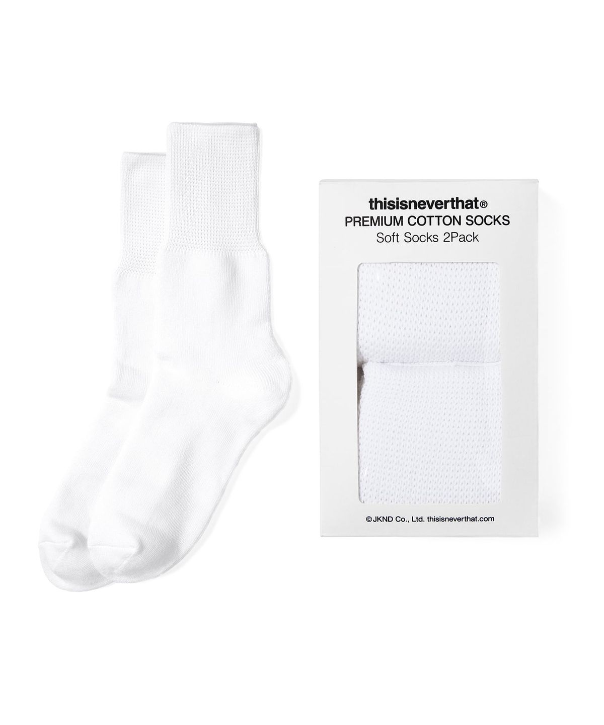 디스이즈네버댓(THISISNEVERTHAT) Soft Socks 2Pack White