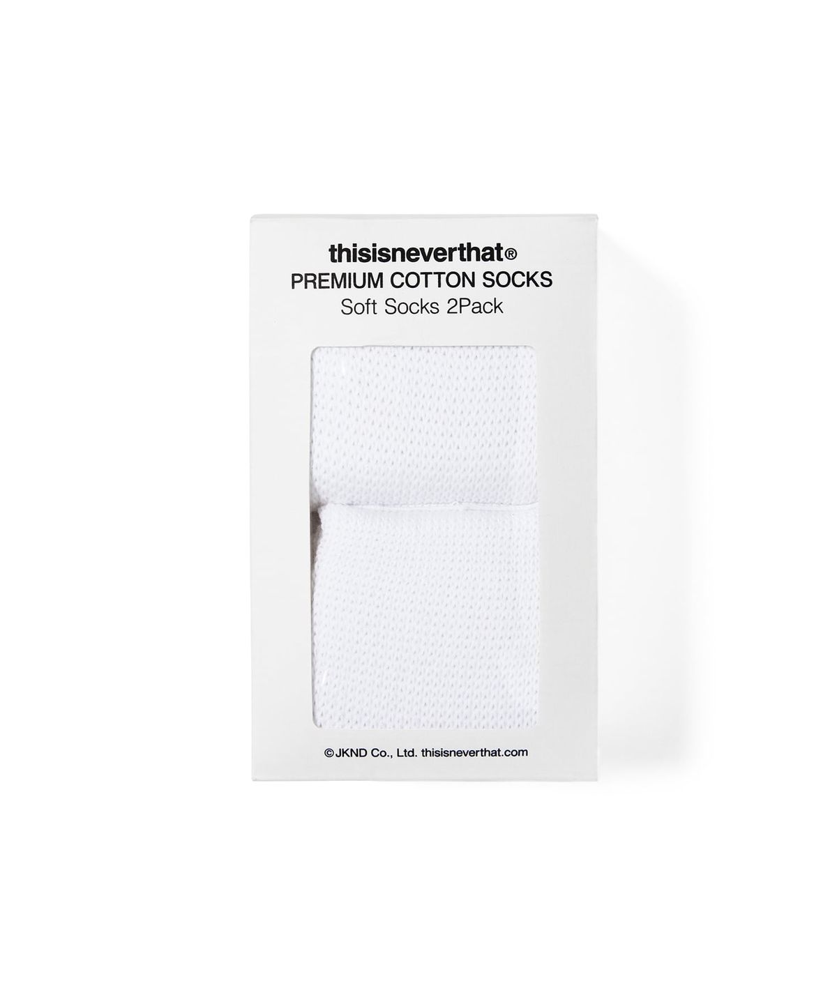 디스이즈네버댓(THISISNEVERTHAT) Soft Socks 2Pack White