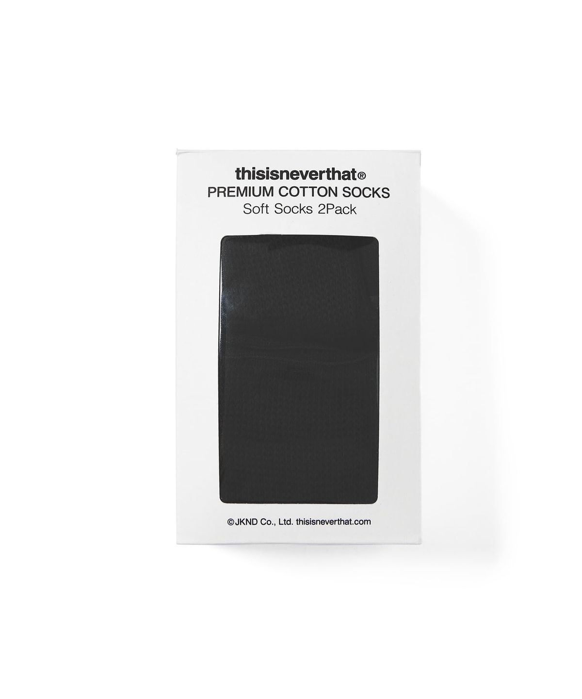 디스이즈네버댓(THISISNEVERTHAT) Soft Socks 2Pack Black