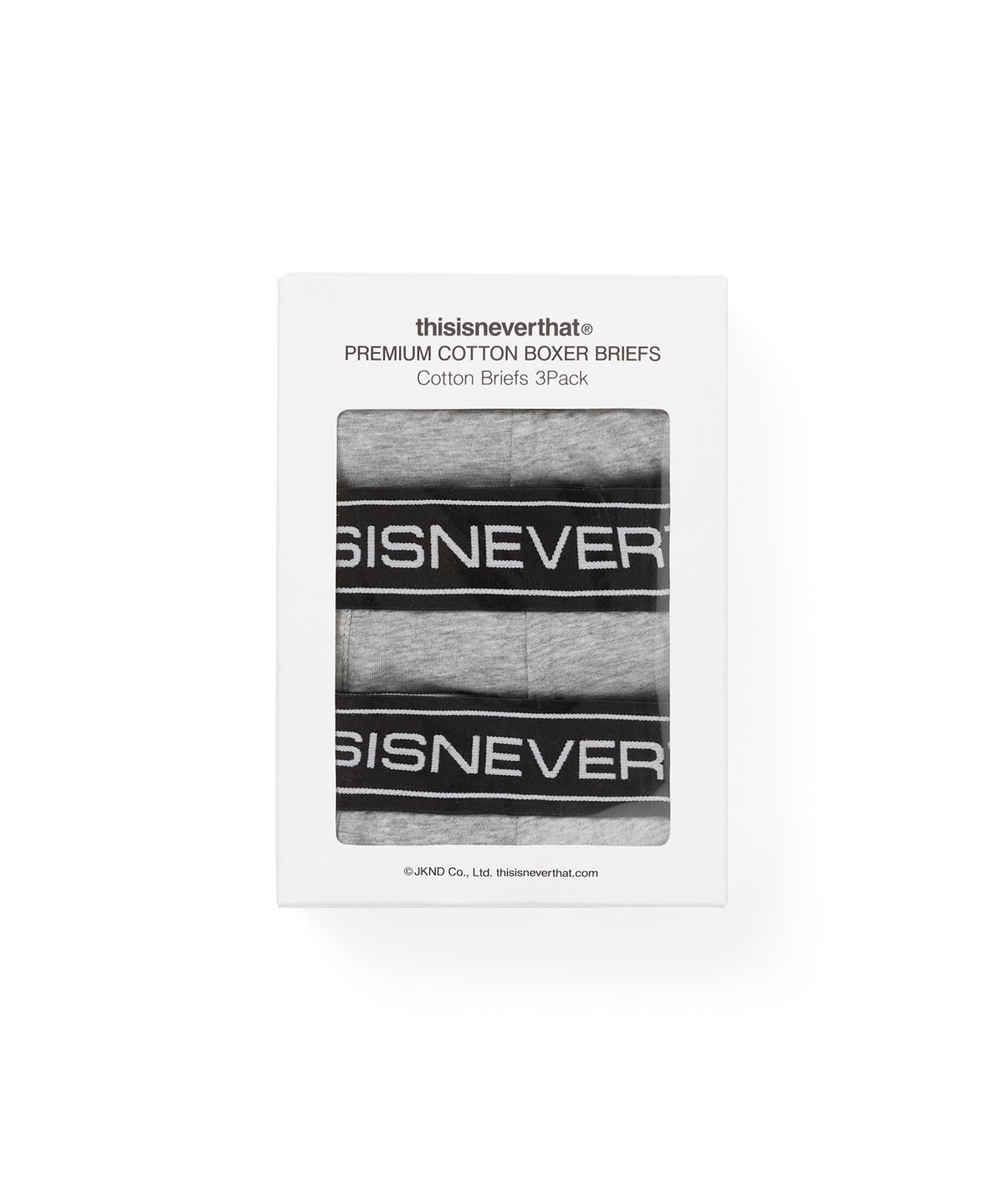 디스이즈네버댓(THISISNEVERTHAT) Cotton Briefs 3Pack Grey
