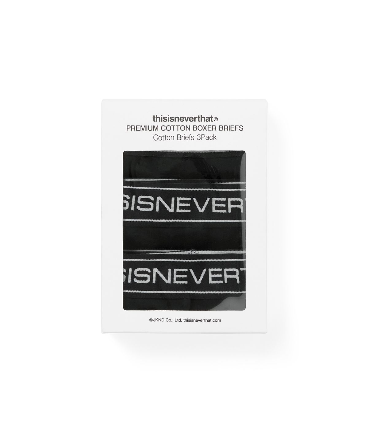 디스이즈네버댓(THISISNEVERTHAT) Cotton Briefs 3Pack Black