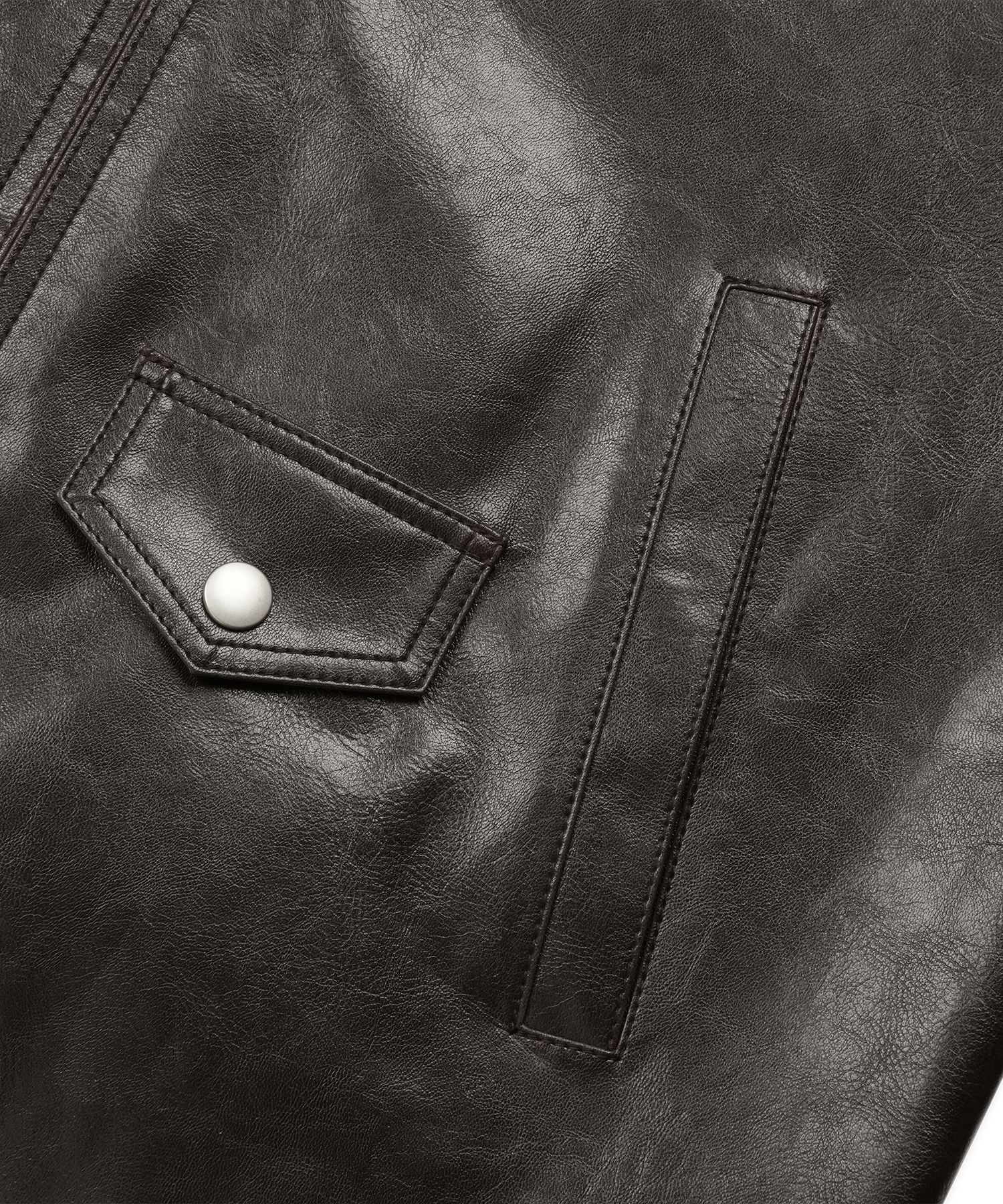 MUSINSA | DOFFJASON Pyro Single Leather Jacket WOOD BROWN MUSINSA | DOFFJASON Pyro Single Leather Jacket WOOD BROWN