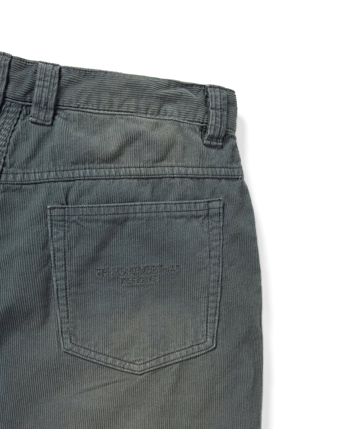 디스이즈네버댓(THISISNEVERTHAT) Overdyed Corduroy Short Slate