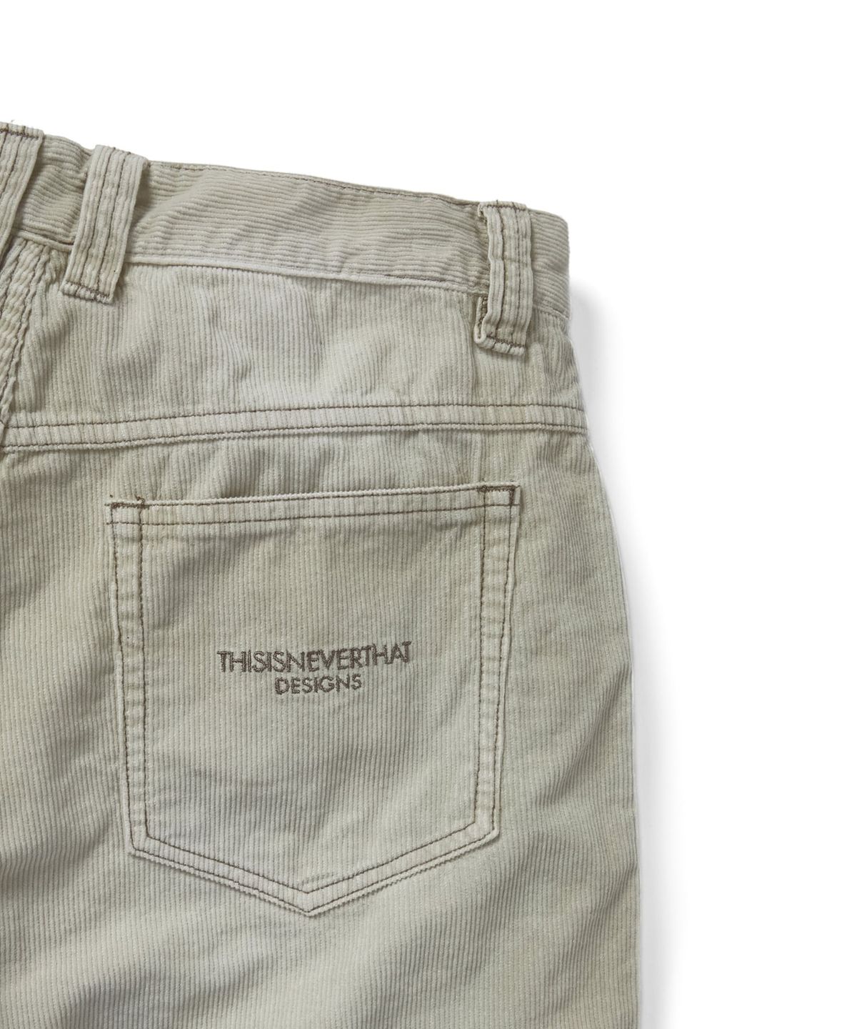 디스이즈네버댓(THISISNEVERTHAT) Overdyed Corduroy Short Beige
