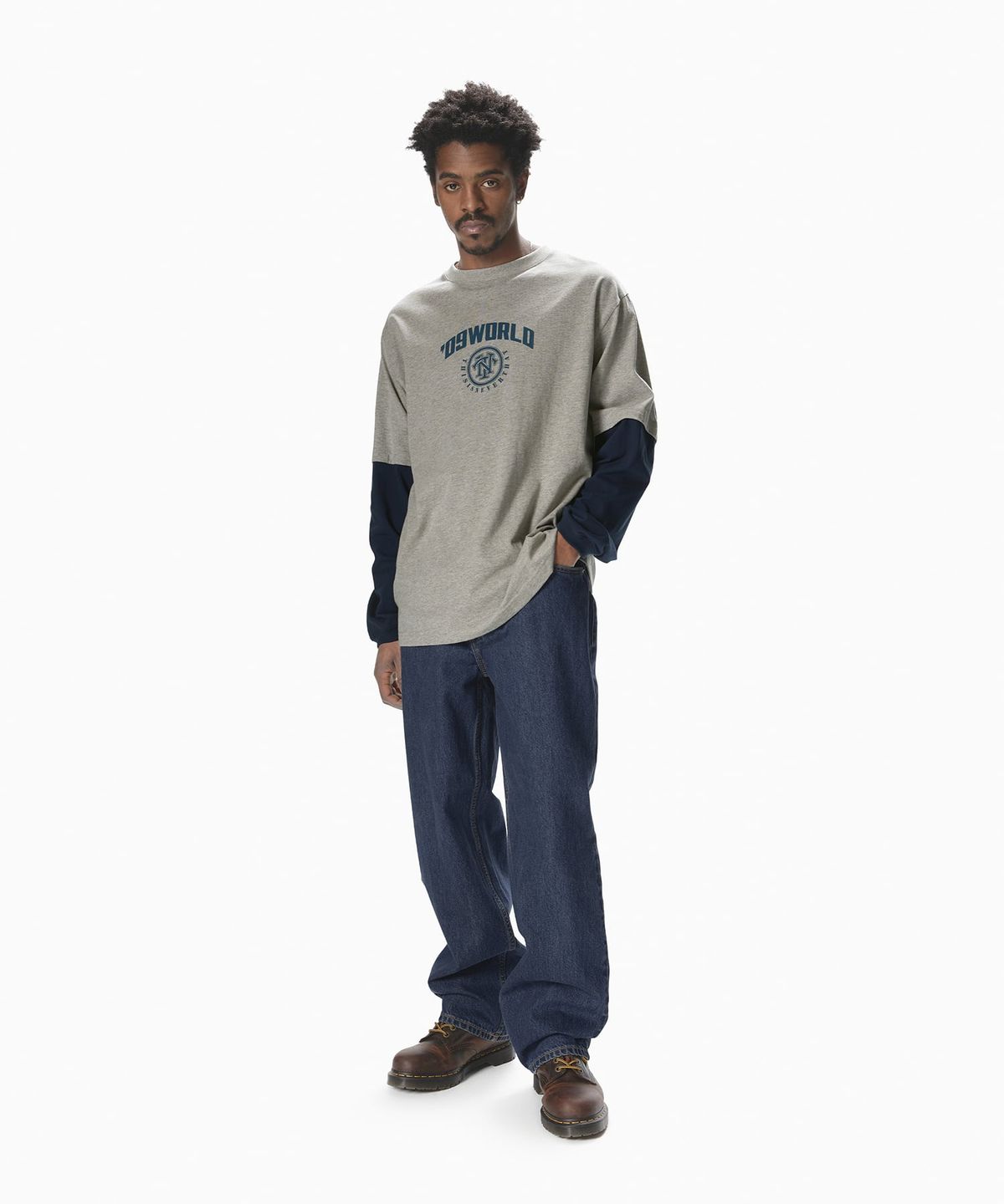 디스이즈네버댓(THISISNEVERTHAT) Relaxed Jeans Blue