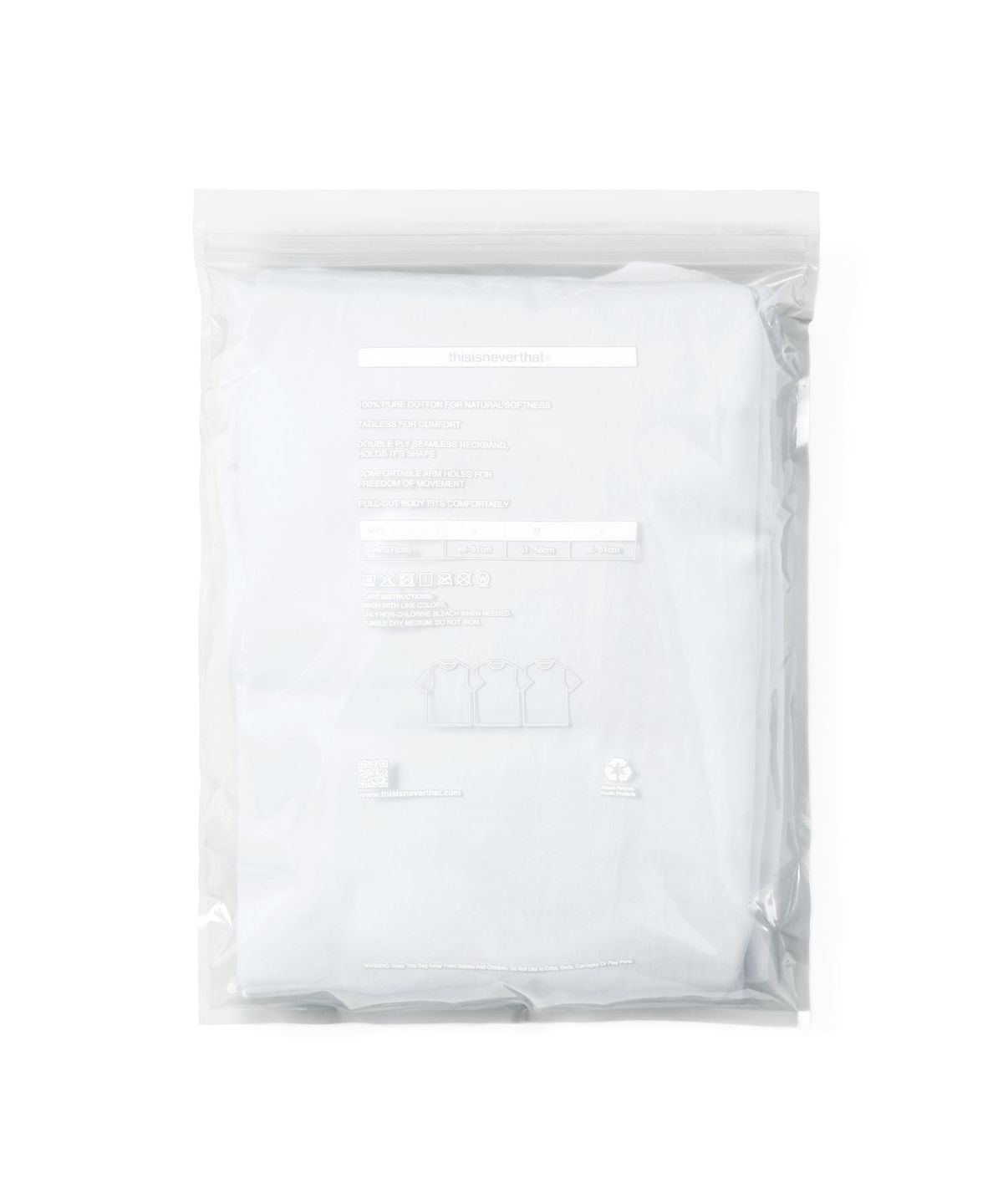 디스이즈네버댓(THISISNEVERTHAT) 3 TAGLESS T-SHIRTS White