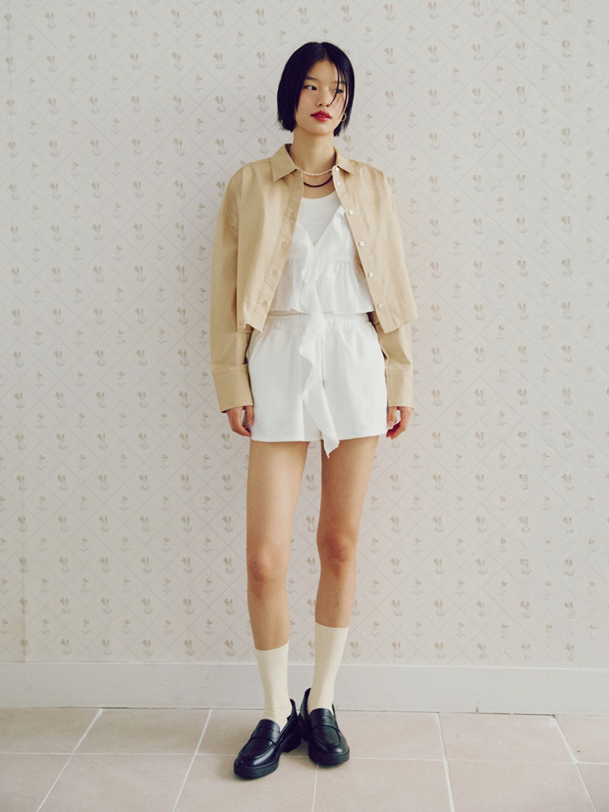 알엠알엔(RMRN) R CLASSIC CROP SHIRT