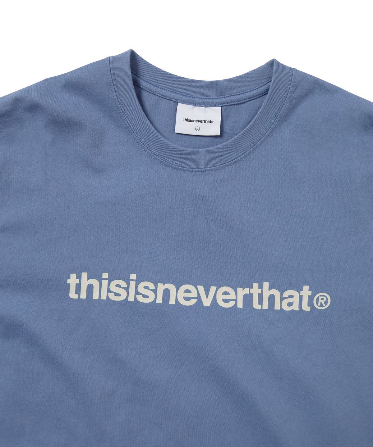 디스이즈네버댓(THISISNEVERTHAT) T-Logo Tee Steel Blue