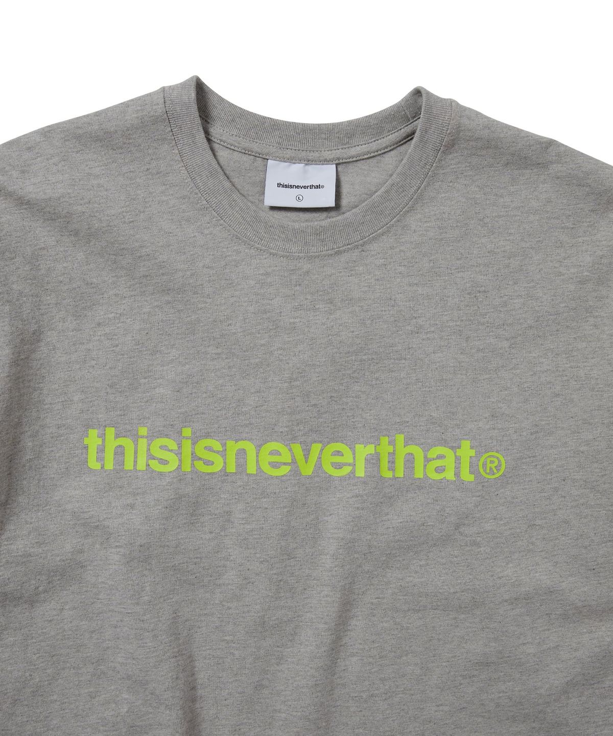 디스이즈네버댓(THISISNEVERTHAT) (SS25) T-Logo Tee Dark Heather Grey