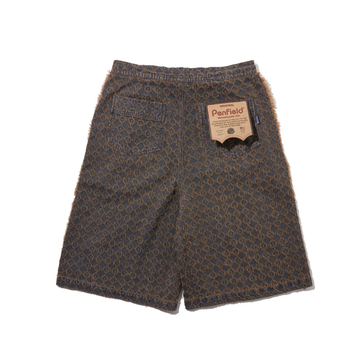 펜필드(PENFIELD) 패턴 데님 버뮤다 팬츠 다크인디고_FR1WP10U