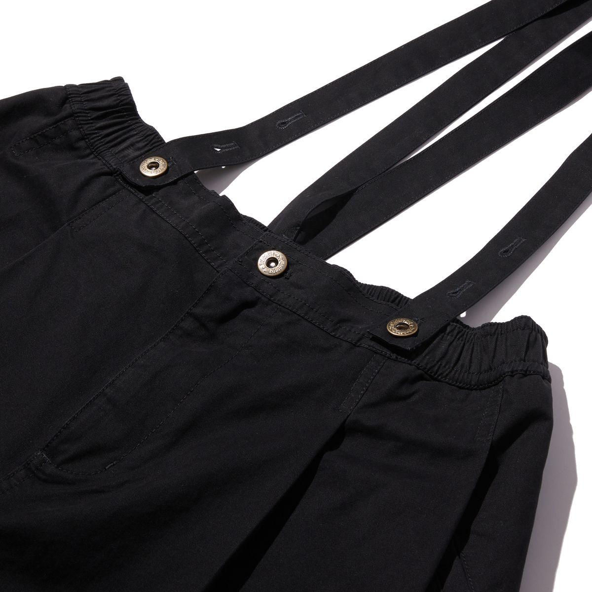 펜필드(PENFIELD) 페이디드 서스펜더 큐롯 팬츠 블랙_FR1WP32U