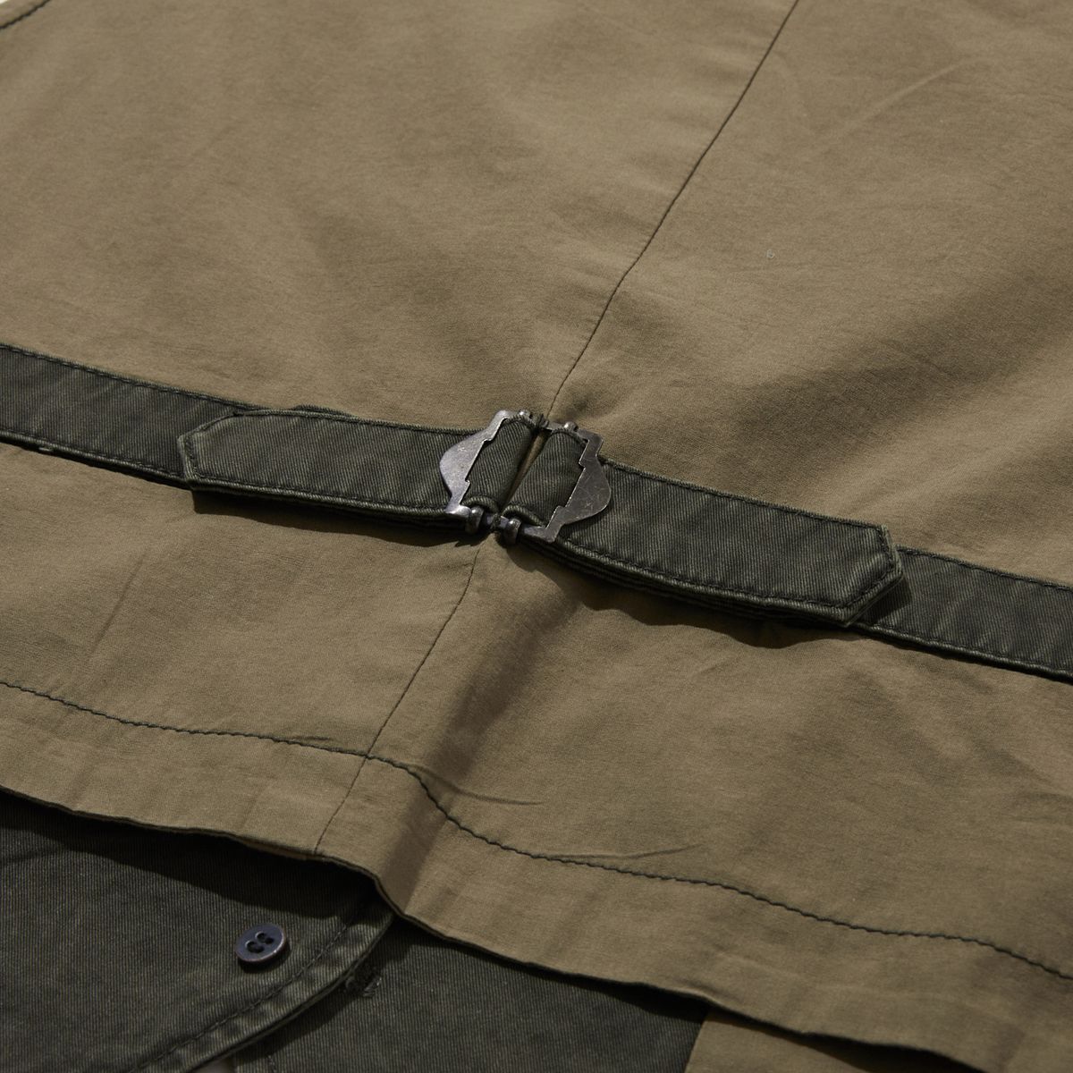 펜필드(PENFIELD) 우먼즈 시그니처 페이디드 코튼 메디발 베스트 올리브_FR2WV02F